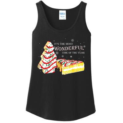 Its The Most Wonderful Time Of The Year Snack Cake Christmas Ladies Essential Tank