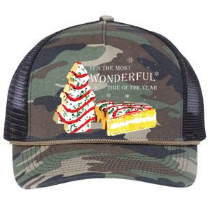 Its The Most Wonderful Time Of The Year Snack Cake Christmas Retro Rope Trucker Hat Cap