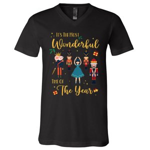 It's The Most Wonderful Time Of The Year Nutcracker Ballet V-Neck T-Shirt