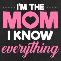 Im The Mom I Know Everything Funniest Graphic Design Gift 11oz C Handle Ceramic Mug