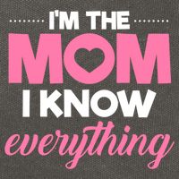 Im The Mom I Know Everything Funniest Graphic Design Gift Cotton Canvas Backpack