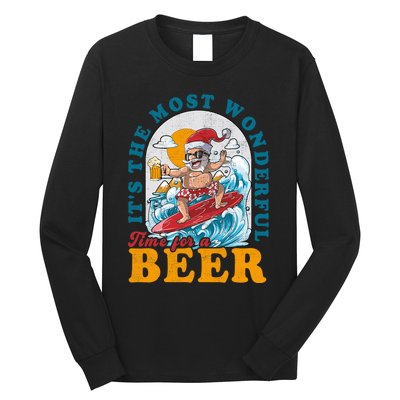 Its The Most Wonderful Time For Santa Christmas In July Long Sleeve Shirt