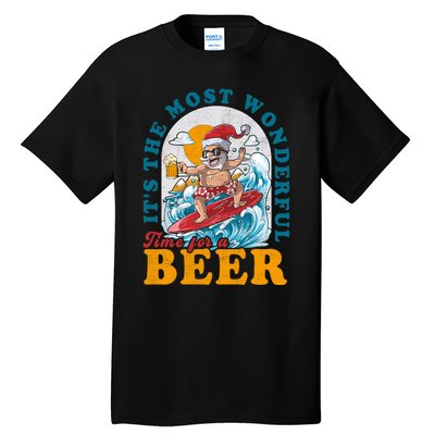 Its The Most Wonderful Time For Santa Christmas In July Tall T-Shirt