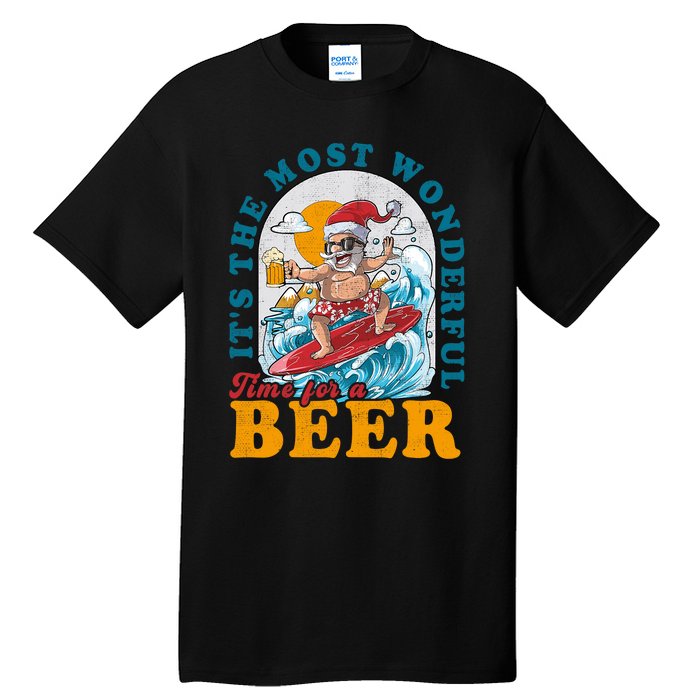 Its The Most Wonderful Time For Santa Christmas In July Tall T-Shirt