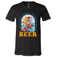 Its The Most Wonderful Time For Santa Christmas In July V-Neck T-Shirt