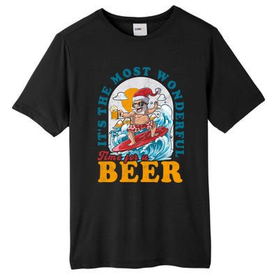 Its The Most Wonderful Time For Santa Christmas In July Tall Fusion ChromaSoft Performance T-Shirt