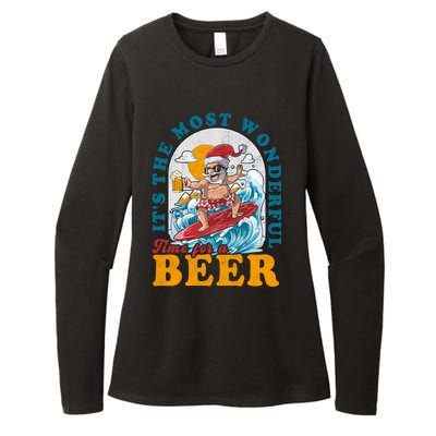 Its The Most Wonderful Time For Santa Christmas In July Womens CVC Long Sleeve Shirt