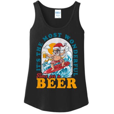 Its The Most Wonderful Time For Santa Christmas In July Ladies Essential Tank