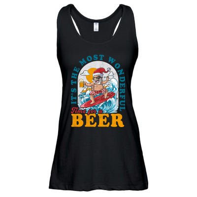 Its The Most Wonderful Time For Santa Christmas In July Ladies Essential Flowy Tank