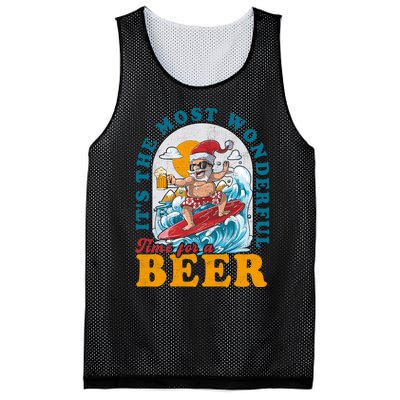 Its The Most Wonderful Time For Santa Christmas In July Mesh Reversible Basketball Jersey Tank