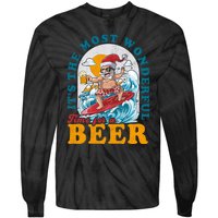 Its The Most Wonderful Time For Santa Christmas In July Tie-Dye Long Sleeve Shirt