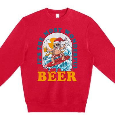 Its The Most Wonderful Time For Santa Christmas In July Premium Crewneck Sweatshirt