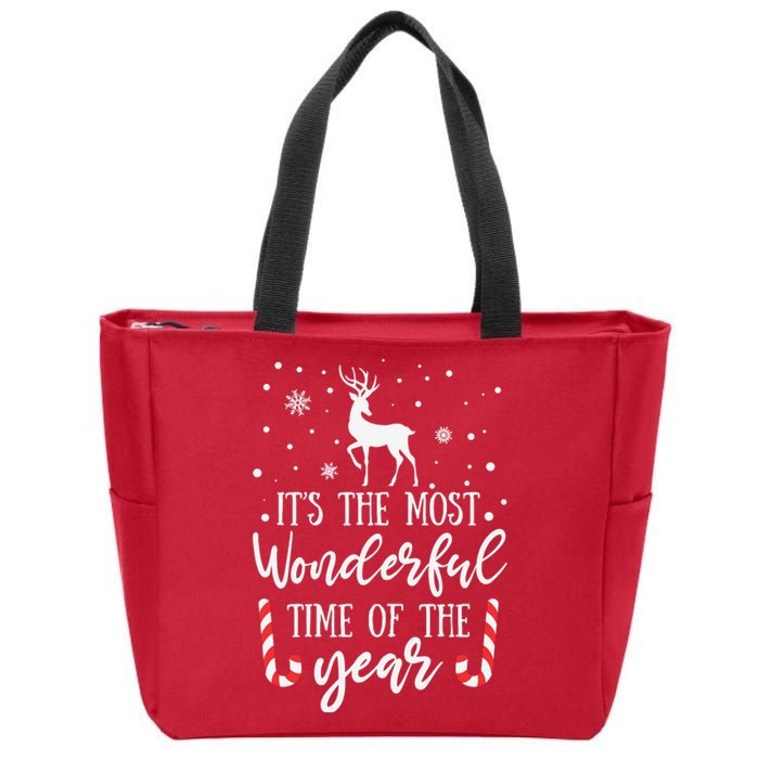 Its The Most Wonderful Time Of The Year Zip Tote Bag