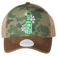 Its The Most Wonderful Time For A Beer Funny Christmas Legacy Tie Dye Trucker Hat