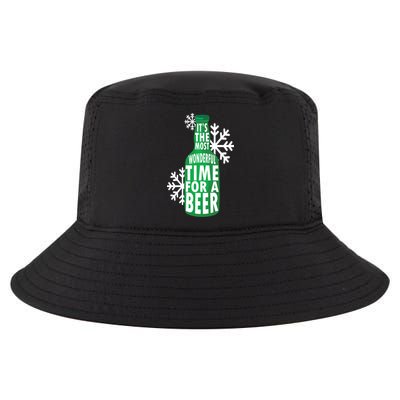 Its The Most Wonderful Time For A Beer Funny Christmas Cool Comfort Performance Bucket Hat