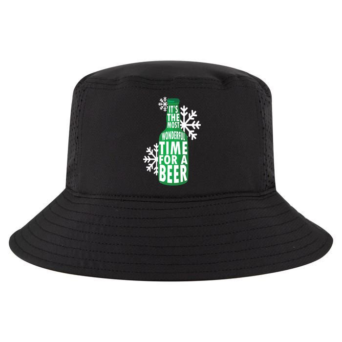 Its The Most Wonderful Time For A Beer Funny Christmas Cool Comfort Performance Bucket Hat