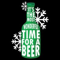 Its The Most Wonderful Time For A Beer Funny Christmas City Backpack