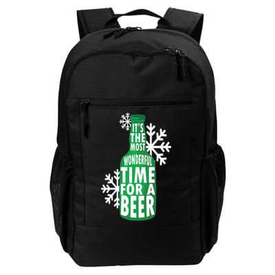Its The Most Wonderful Time For A Beer Funny Christmas Backpack
