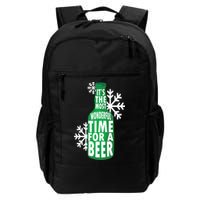 Its The Most Wonderful Time For A Beer Funny Christmas Backpack