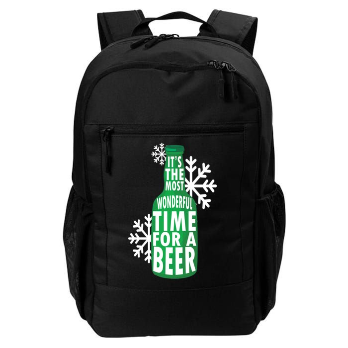Its The Most Wonderful Time For A Beer Funny Christmas Backpack
