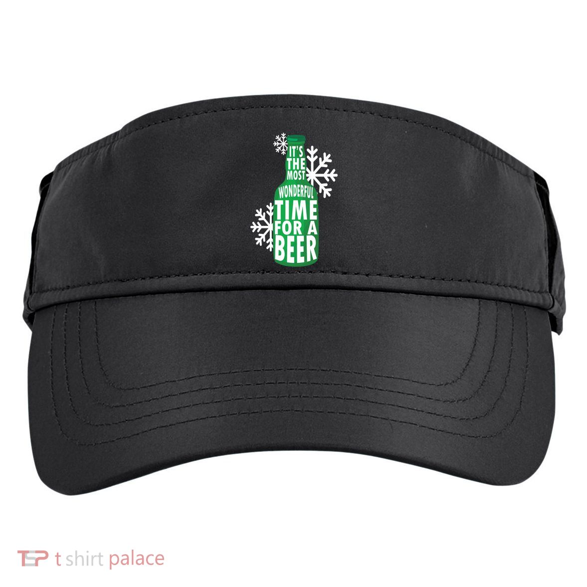 Its The Most Wonderful Time For A Beer Funny Christmas Adult Drive Performance Visor
