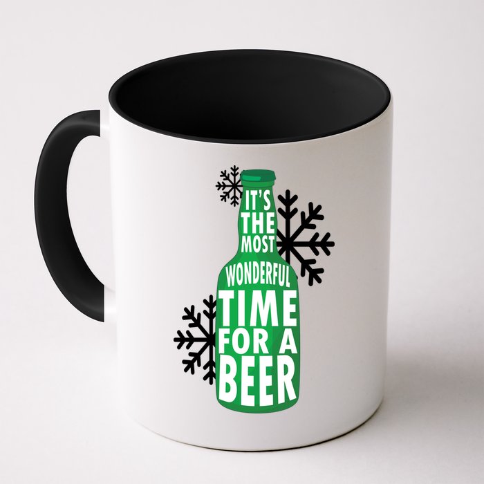 Its The Most Wonderful Time For A Beer Funny Christmas Mug