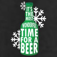 Its The Most Wonderful Time For A Beer Funny Christmas Beanie
