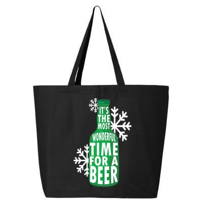 Its The Most Wonderful Time For A Beer Funny Christmas 25L Jumbo Tote