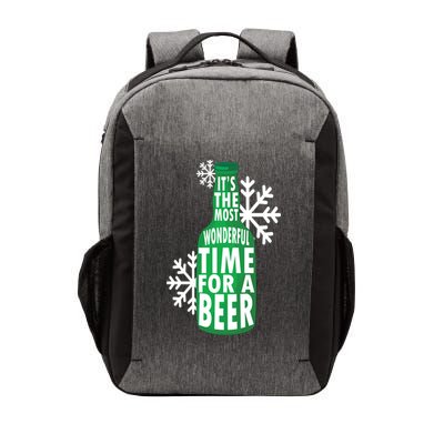 Its The Most Wonderful Time For A Beer Funny Christmas Vector Backpack