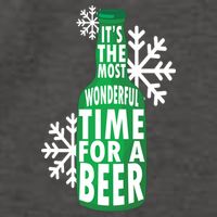 Its The Most Wonderful Time For A Beer Funny Christmas Vector Backpack