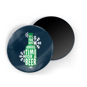 Its The Most Wonderful Time For A Beer Funny Christmas Magnet