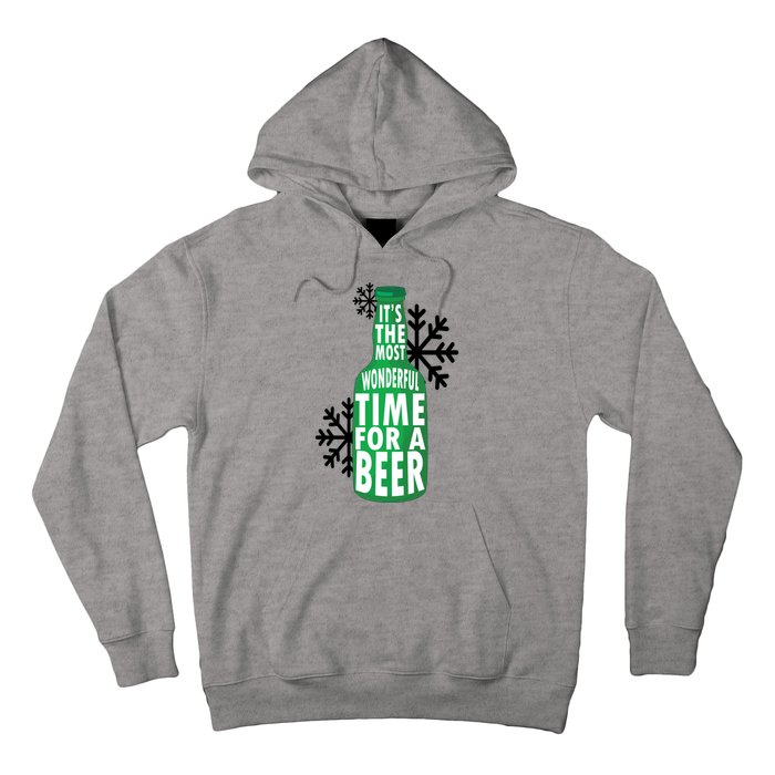 Its The Most Wonderful Time For A Beer Funny Christmas Hoodie