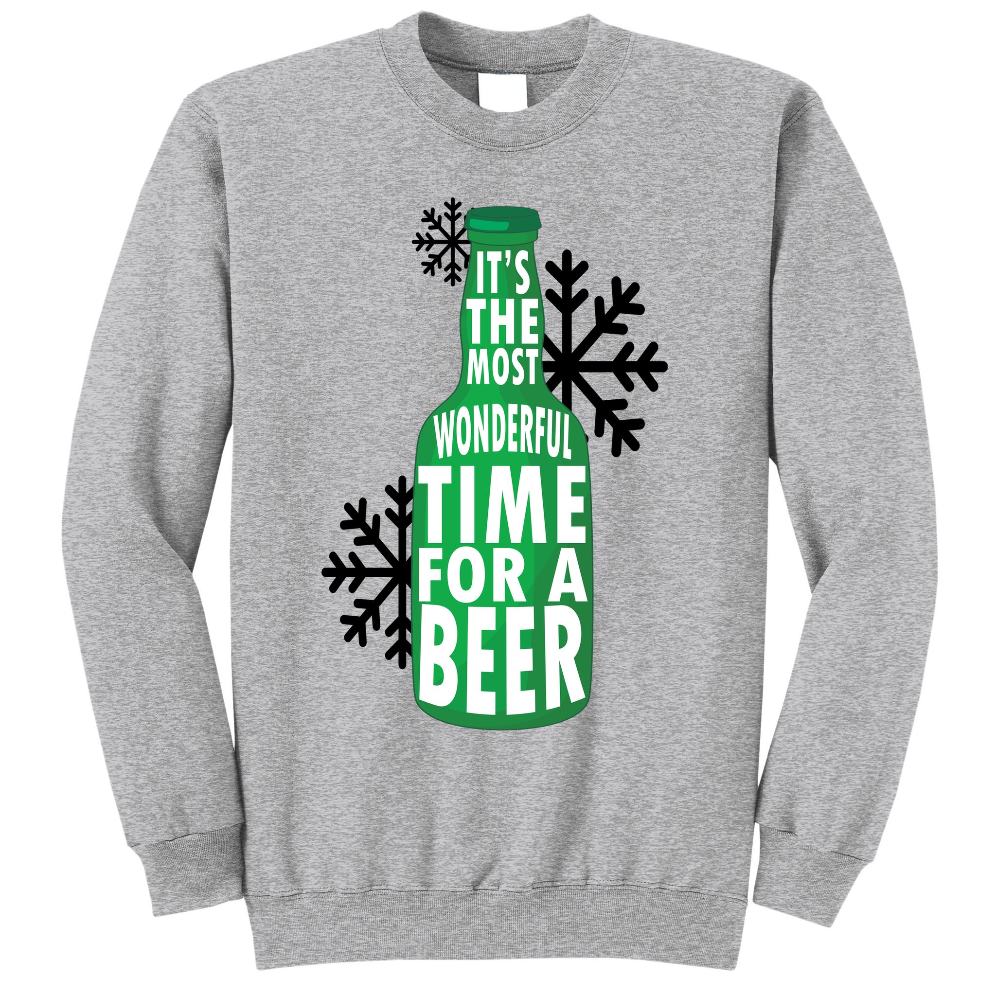 Its The Most Wonderful Time For A Beer Funny Christmas Sweatshirt