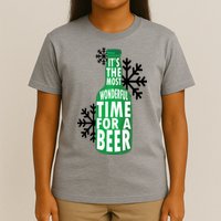 Its The Most Wonderful Time For A Beer Funny Christmas T-Shirt