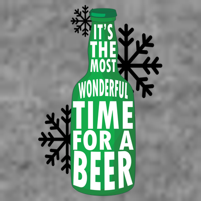 Its The Most Wonderful Time For A Beer Funny Christmas T-Shirt