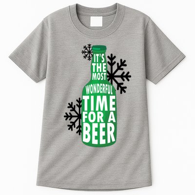 Its The Most Wonderful Time For A Beer Funny Christmas Tall T-Shirt