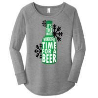 Its The Most Wonderful Time For A Beer Funny Christmas Women's Perfect Tri Tunic Long Sleeve Shirt