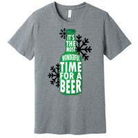 Its The Most Wonderful Time For A Beer Funny Christmas Premium T-Shirt