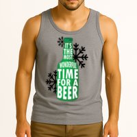 Its The Most Wonderful Time For A Beer Funny Christmas Tank Top