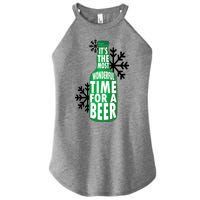 Its The Most Wonderful Time For A Beer Funny Christmas Women's Perfect Tri Rocker Tank