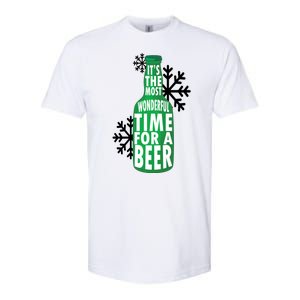 Its The Most Wonderful Time For A Beer Funny Christmas Softstyle® CVC T-Shirt