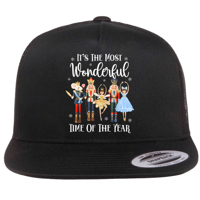 ItS The Most Wonderful Time Of The Year Nutcracker Ballet Flat Bill Trucker Hat