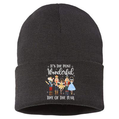 ItS The Most Wonderful Time Of The Year Nutcracker Ballet Sustainable Knit Beanie