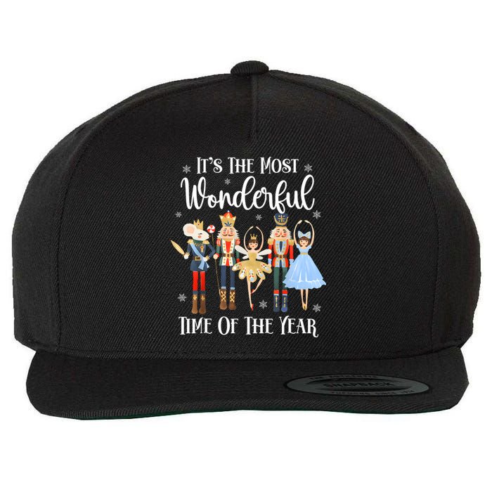 ItS The Most Wonderful Time Of The Year Nutcracker Ballet Wool Snapback Cap