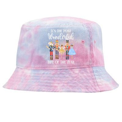 ItS The Most Wonderful Time Of The Year Nutcracker Ballet Tie-Dyed Bucket Hat