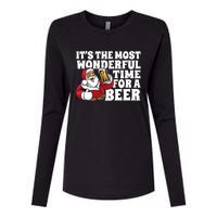 Its The Most Wonderful Time For A Beer Christmas In July Womens Cotton Relaxed Long Sleeve T-Shirt