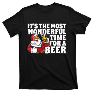 Its The Most Wonderful Time For A Beer Christmas In July T-Shirt