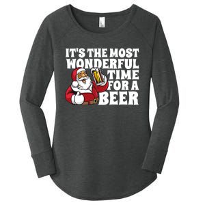 Its The Most Wonderful Time For A Beer Christmas In July Women's Perfect Tri Tunic Long Sleeve Shirt