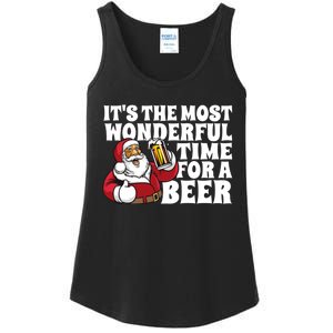 Its The Most Wonderful Time For A Beer Christmas In July Ladies Essential Tank