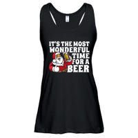 Its The Most Wonderful Time For A Beer Christmas In July Ladies Essential Flowy Tank